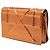 Borsa a tracolla Diorama Wallet on Chain in pelle verniciata metallizzata Microcannage Orange Dior Arancione - vista 2