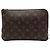 Borsa a Clutch Louis Vuitton Monogram Etui Voyageur PM Marrone