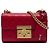 Padlock Borsa a tracolla Gucci Small Guccissima con lucchetto, rossa Rosso