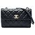 Borsa a tracolla Chanel Medium Lambskin Trendy CC Flap Nera Nero