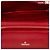 Borsa a tracolla Chanel CC rossa in nappa embossed con camelia, Wallet On Chain Rosso - vista 4