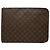 Sac business Portfolio Louis Vuitton Monogram Poche Documents Marron