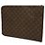 Sac business Portfolio Louis Vuitton Monogram Poche Documents Marron - vue 2