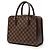 Sac à main Louis Vuitton Damier Ebene Triana Marron - vue 2