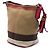 Borsa a secchiello Burberry Mini Mega Check Canvas Ashby con nappe marrone - vista 2