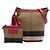 Borsa a secchiello Burberry Mini Mega Check Canvas Ashby con nappe marrone - vista 7