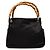 Bamboo Bolsa Gucci de nylon preta com bambu Preto