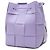 Borsa a secchiello Bottega Veneta Small Nappa Maxi Intrecciato Cassette Purple Porpora - vista 2