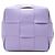Borsa a secchiello Bottega Veneta Small Nappa Maxi Intrecciato Cassette Purple Porpora - vista 3