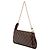 Borsa Satchel Louis Vuitton Damier Ebene Eva Marrone - vista 2