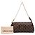 Borsa Satchel Louis Vuitton Damier Ebene Eva Marrone - vista 7