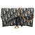 Autre Marque Borsa a tracolla Saddle Wallet On Chain in tela Dior Oblique blu