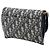 Autre Marque Borsa a tracolla Saddle Wallet On Chain in tela Dior Oblique blu - vista 2