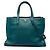 Borsa Tote Satchel Prada Saffiano Soft a tre tasche, blu