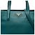 Borsa Tote Satchel Prada Saffiano Soft a tre tasche, blu - vista 6