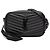 Autre Marque Borsa Lou Camera Mini Monogramma Monochrome in pelle Grain de Poudre nera Saint Laurent Nero