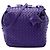 Borsa a tracolla Bottega Veneta Cube in Nappa Intrecciato viola Porpora