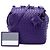 Borsa a tracolla Bottega Veneta Cube in Nappa Intrecciato viola Porpora - vista 7