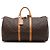 Mala de Viagem Louis Vuitton Monogram Keepall 55 Castanha Marrom