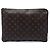 Borsa a Clutch Louis Vuitton Monogram Etui Voyage GM Marrone