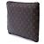 Borsa a Clutch Louis Vuitton Monogram Etui Voyage GM Marrone - vista 2
