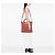 Bamboo mala shopper Gucci em couro de bezerro Tall rosa com alças de bambu - vista 6