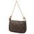 Bolsa de mão Louis Vuitton Monogram Mini Pochette Accessoires Castanha Marrom - vista 2