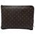 Borsa a pochette Louis Vuitton Monogram Etui Voyage GM Marrone