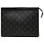 Louis Vuitton Monogram Eclipse Pochette Voyage MM Clutch Tasche Schwarz