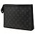 Louis Vuitton Monogram Eclipse Pochette Voyage MM Clutch Tasche Schwarz - Ansicht 2