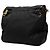 Sac messager Prada Tessuto Zip à double boucle noir - vue 2