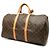 Borsa da viaggio Louis Vuitton Monogram Keepall 50 Marrone - vista 2