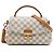 Borsa Satchel Louis Vuitton Damier Azur Croisette Bianca Bianco