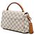 Borsa Satchel Louis Vuitton Damier Azur Croisette Bianca Bianco - vista 2