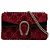 Borsa a tracolla Dionysus in velluto GG Medium rossa Gucci Rosso
