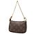 Bolsa de Mão Mini Pochette Accessoires Louis Vuitton Monogram Castanha Marrom - vista 2