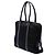 Borsa business Prada in Tessuto con profili in Saffiano nera Nero - vista 2