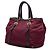 Rote Prada Soft Calf Trimmed Tessuto Handtasche - Ansicht 2