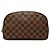 Borsa a pochette Louis Vuitton Damier Ebene Trousse Toilette 25 Marrone