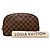 Borsa a pochette Louis Vuitton Damier Ebene Trousse Toilette 25 Marrone - vista 7
