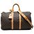 Borsa da viaggio Louis Vuitton Monogram Keepall Bandouliere 45 Marrone
