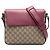 Borsa a tracolla con patta Gucci GG Supreme Beige