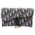 Autre Marque Borsa a tracolla Saddle Wallet On Chain in tela Dior Oblique blu