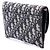 Autre Marque Borsa a tracolla Saddle Wallet On Chain in tela Dior Oblique blu - vista 2