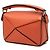 Borsa Nano Puzzle LOEWE in vitello Orange Arancione - vista 2