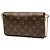 Borsa a tracolla Louis Vuitton Monogram Pochette Felicie Marrone - vista 2