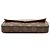 Borsa a tracolla Louis Vuitton Monogram Pochette Felicie Marrone - vista 3