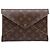 Borsa a pochette Louis Vuitton Monogram Pochette Kirigami GM marrone