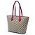 Tote Bag Zip Gucci Medium GG Supreme Linea A Beige - vista 2