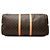 Borsa da viaggio Louis Vuitton Monogram Keepall Bandouliere 55 Marrone - vista 3